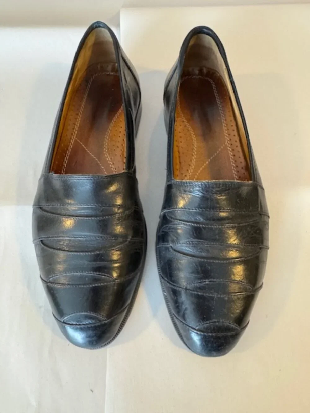 Dimitri Handmade in Italy Men's Dress Shoe Leather Black Slip On Loafers - Picture 2 of 4
